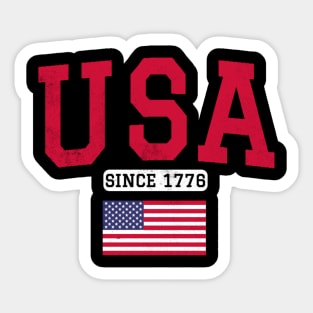 USA Since 1776 - USA Forth of July Independence Day Sticker